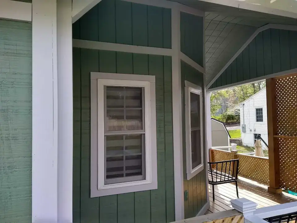 Residence painded green